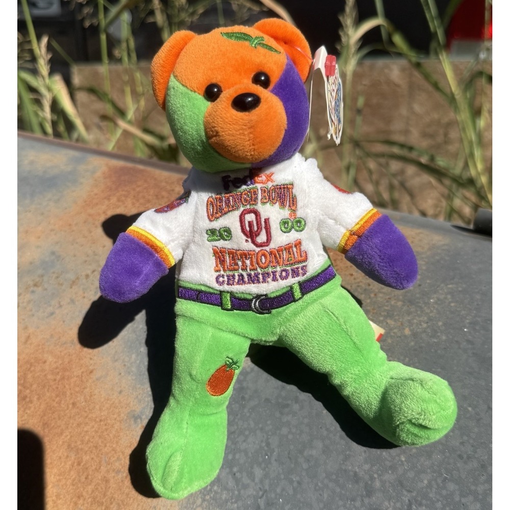 Team Varsity Beans Oklahoma Sooners 2000 Orange Bowl National Champions Bear
